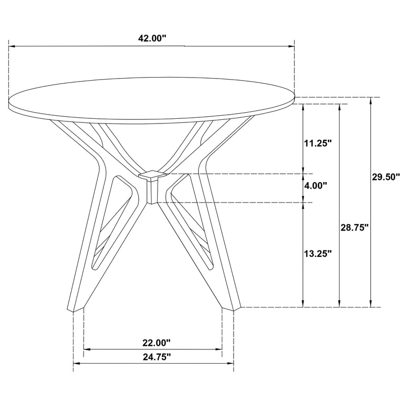 Elowen Dining Set (Table and 4 Chair)