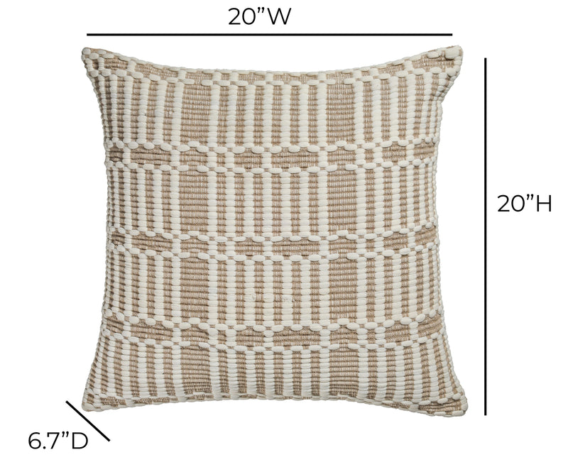 Maresh 20" Square Woven Throw Pillow