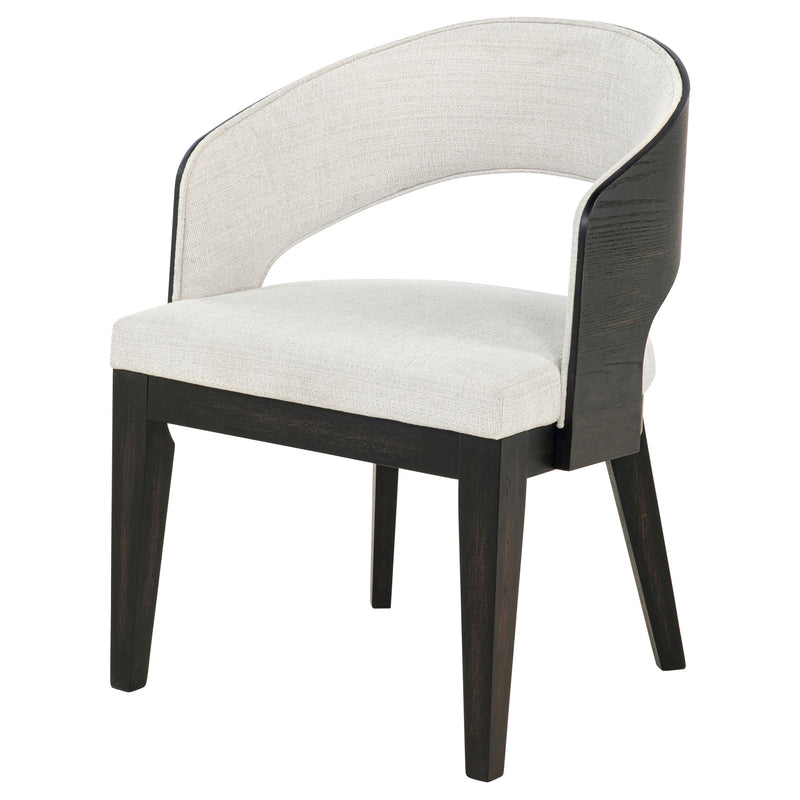 Silla de comedor con brazos Leandro, set de 2