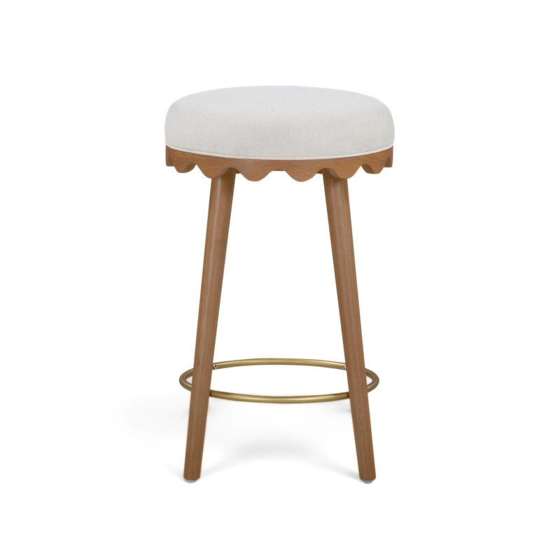 Oodle Performance Vegan Mohair Bar and Counter Stool