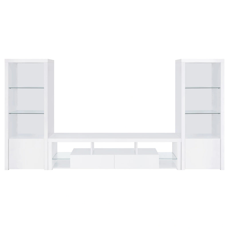 Jude Entertainment Center (TV Stand and 2 Media Tower)
