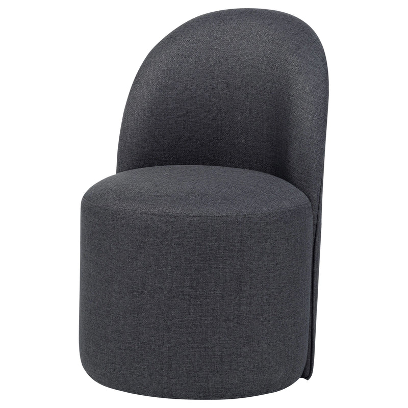 Juego de 2 sillas de comedor tapizadas tipo barril Aubrey