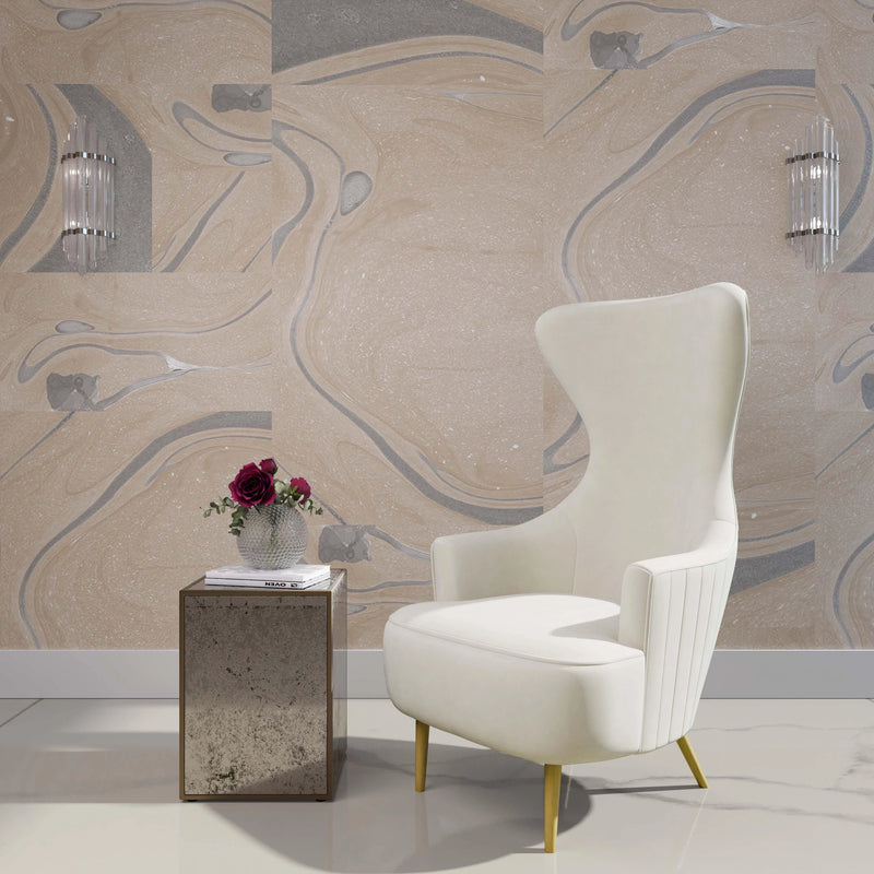 Julia Velvet Wingback Accent Chair