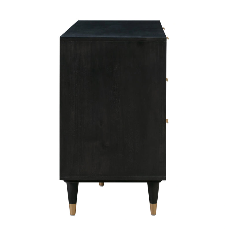 Sierra 60" Cane 6-Drawer Dresser