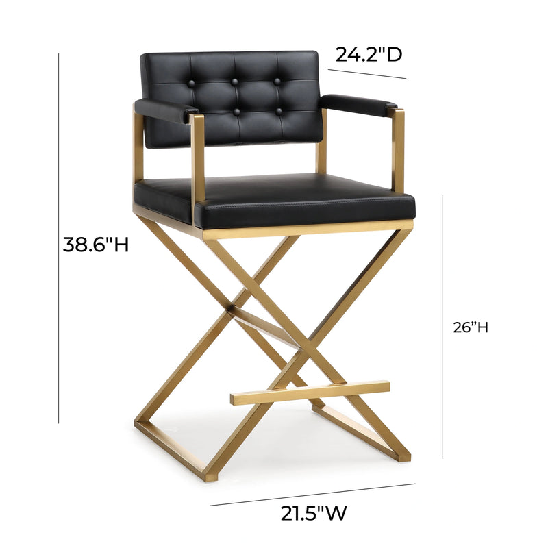 Director Performance Vegan Leather Stool