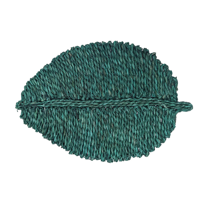 Individual de pasto marino hoja - Set de 4