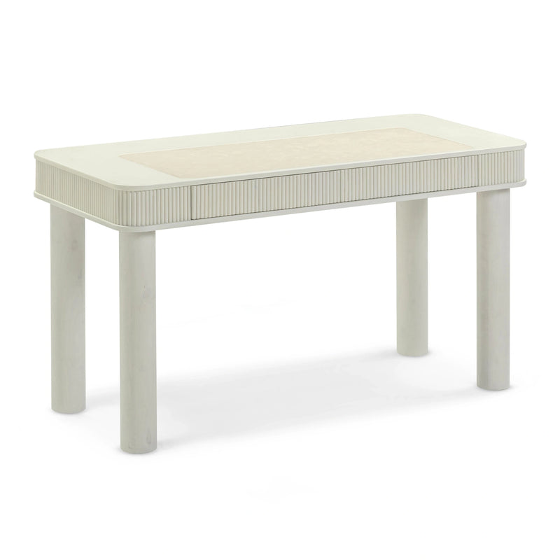 Sarah 55" Cream 2-Drawer Executive Work Desk