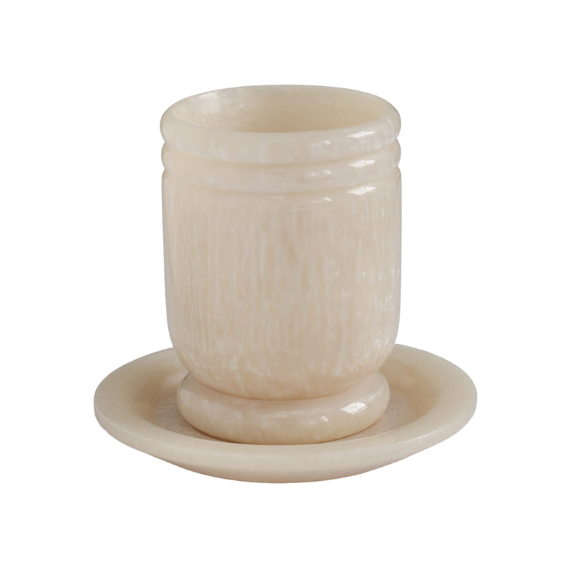 Channeled Swirl Resin Kiddush Cup