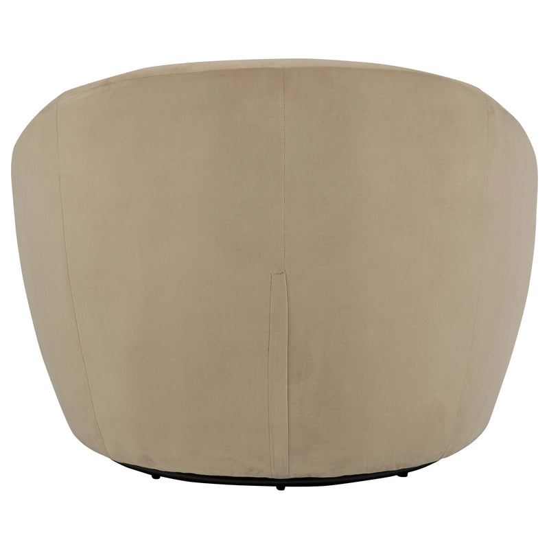 Sillón decorativo giratorio tapizado Myernick