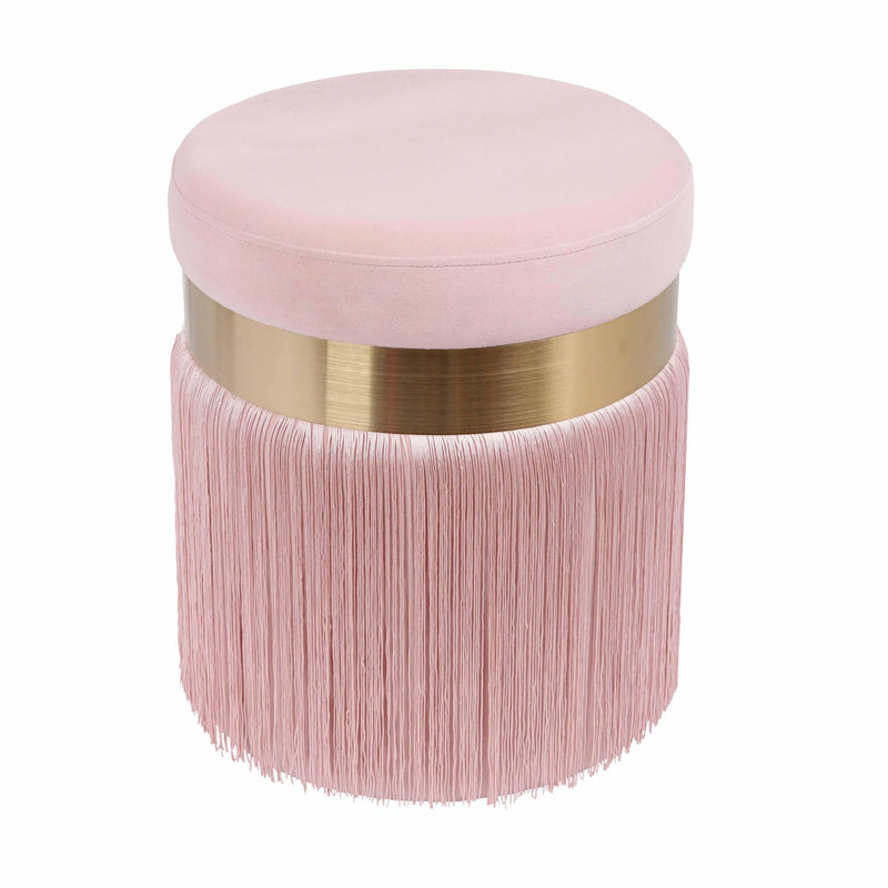 Melody Velvet Tasseled Ottoman