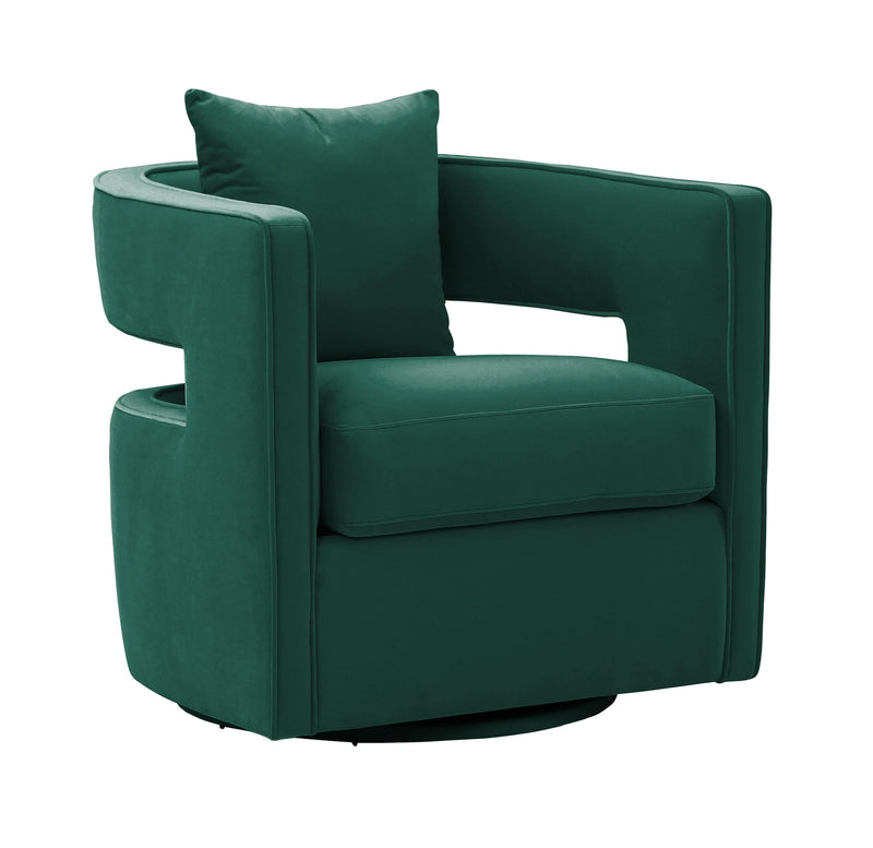 Sillón decorativo giratorio de terciopelo de alto rendimiento Kennedy