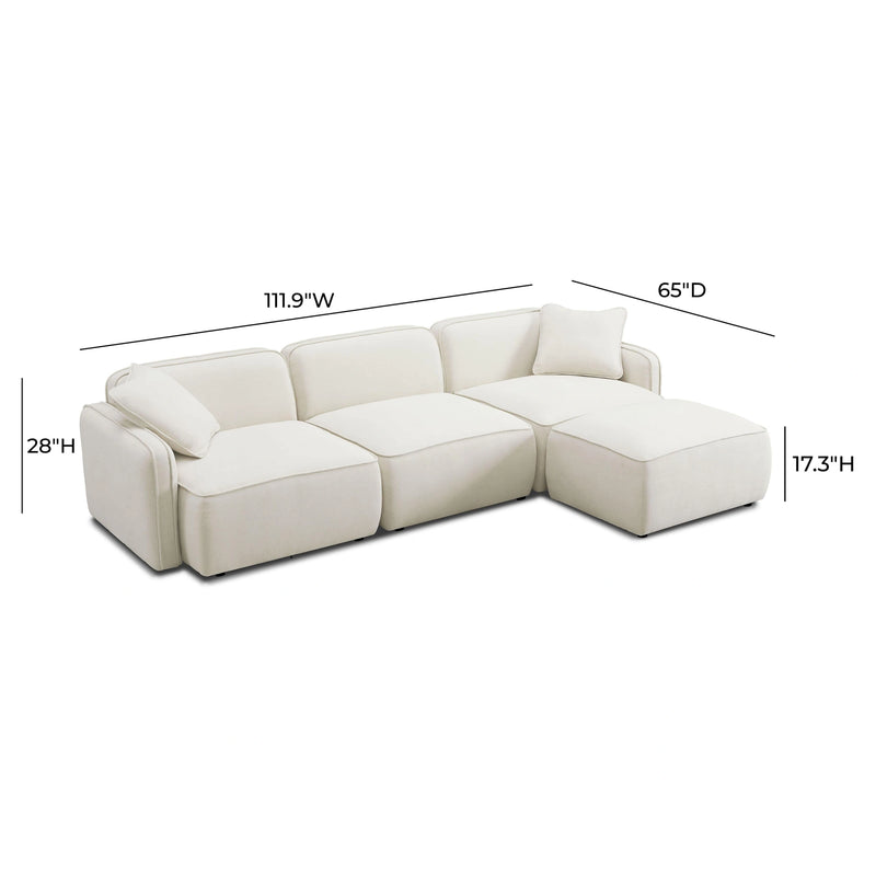 Travie 4-Piece Modular Sectional