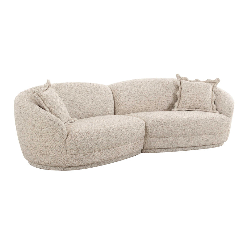 Marion Two-Tone Textured Boucle Sectional