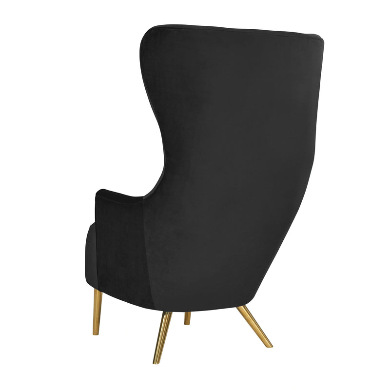 Julia Velvet Wingback Accent Chair
