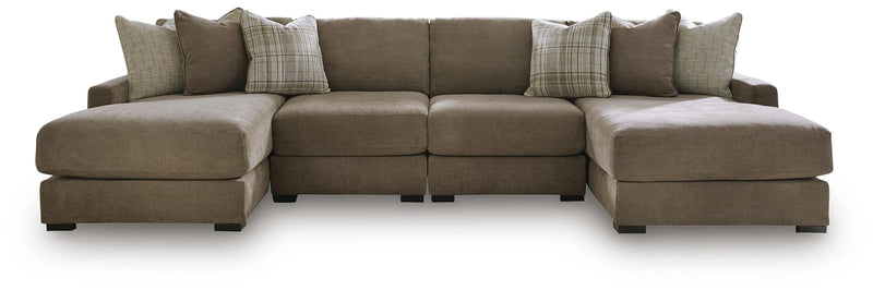 Camellia-Court Double Chaise Sectional