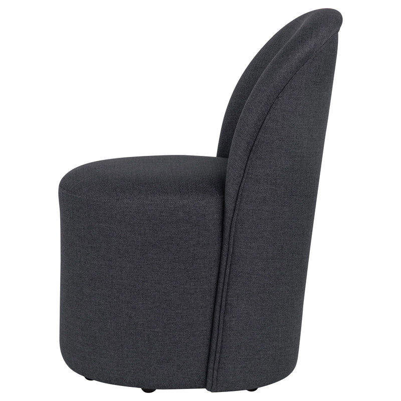 Juego de 2 sillas de comedor tapizadas tipo barril Aubrey
