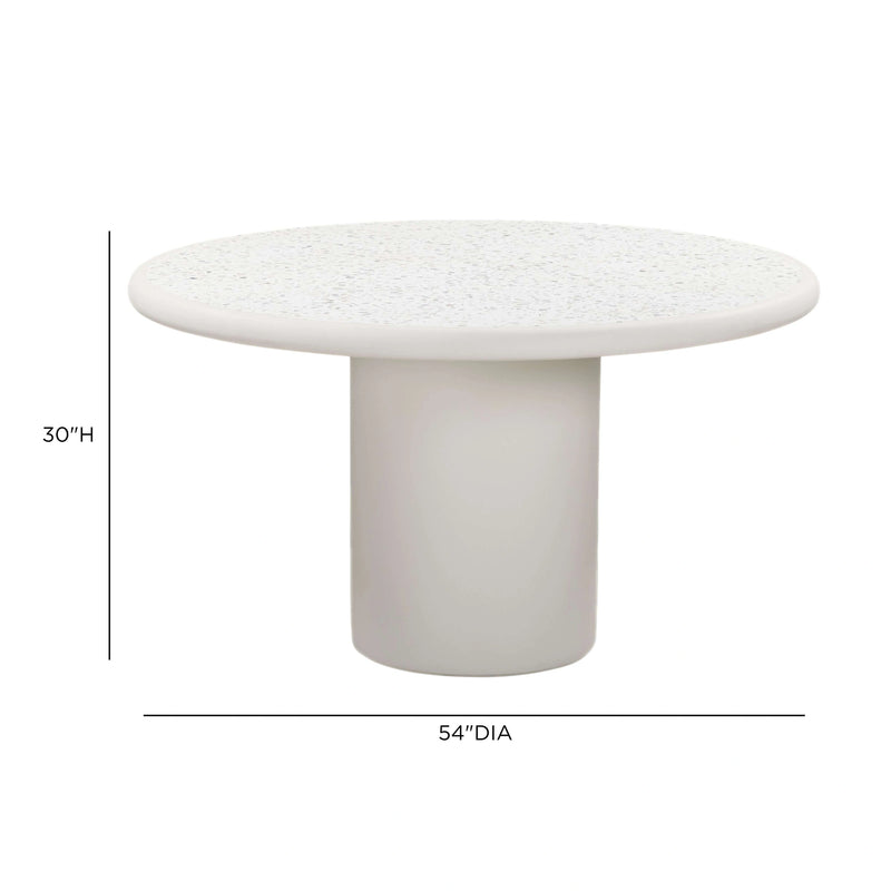 Billy 54" Concrete Terrazzo Indoor/Outdoor Dining Table