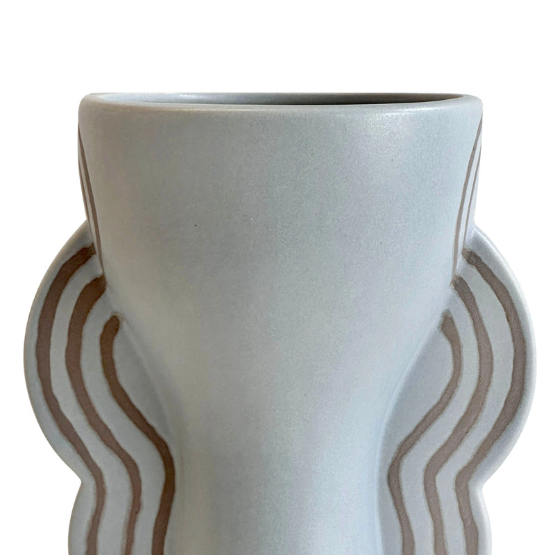 Ceramic Line Art Vase