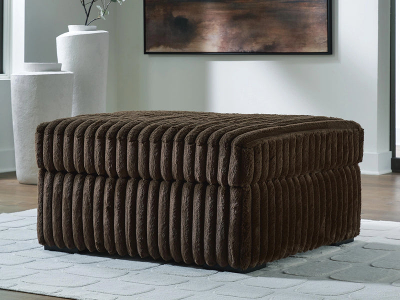 Midnight-Madness Oversized Accent Ottoman