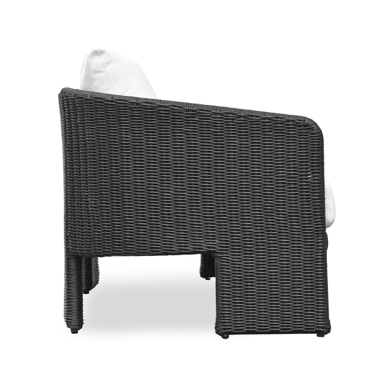 Alexa 80" Rattan Performance Fabric Outdoor Sofa