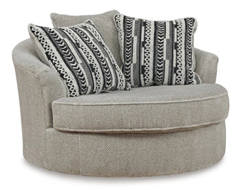 Calnita Oversized Swivel Accent Chair