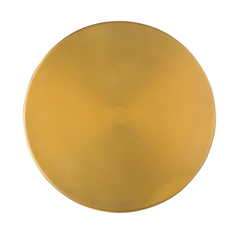 Bubble Glass and Brass Side Table
