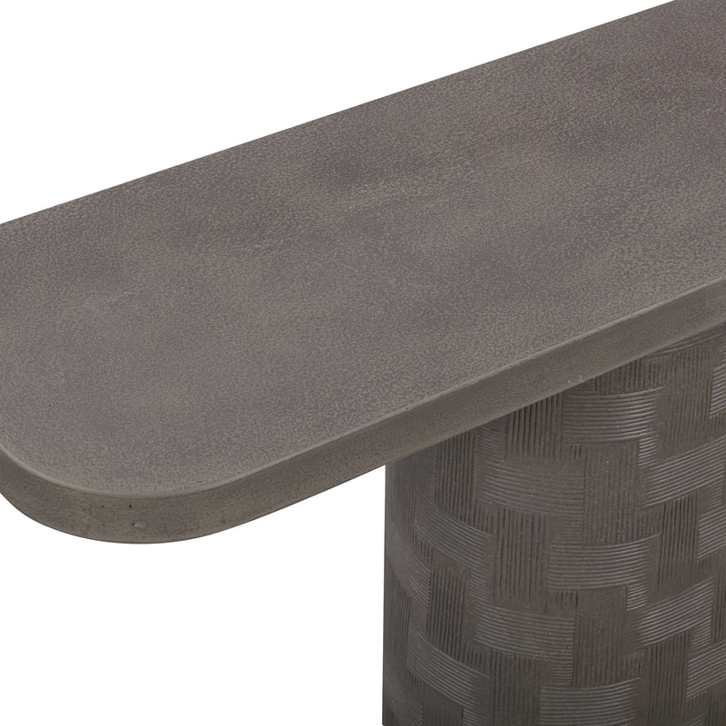 Suraya 55" Indoor/Outdoor Concrete Console Table