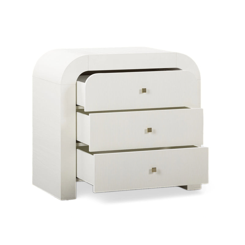 Hump 38" Arched 3-Drawer Bedside Chest