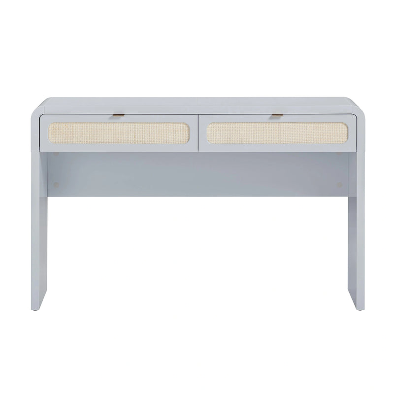 Patty 48" Rattan 2-Drawer Console Desk