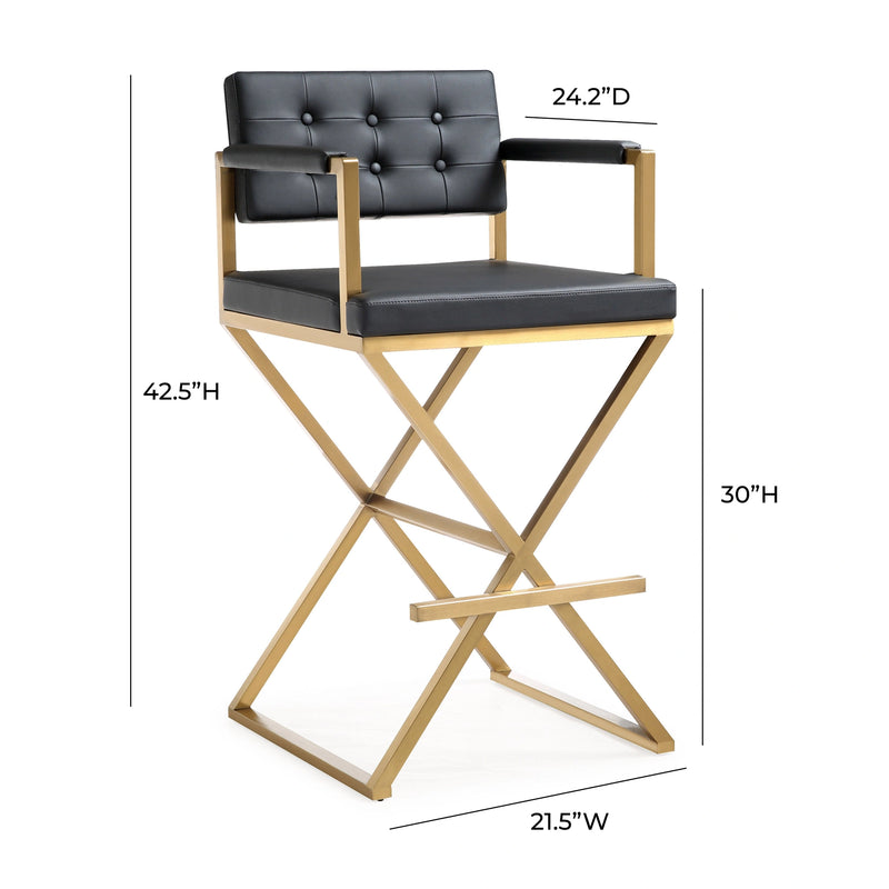 Director Performance Vegan Leather Stool