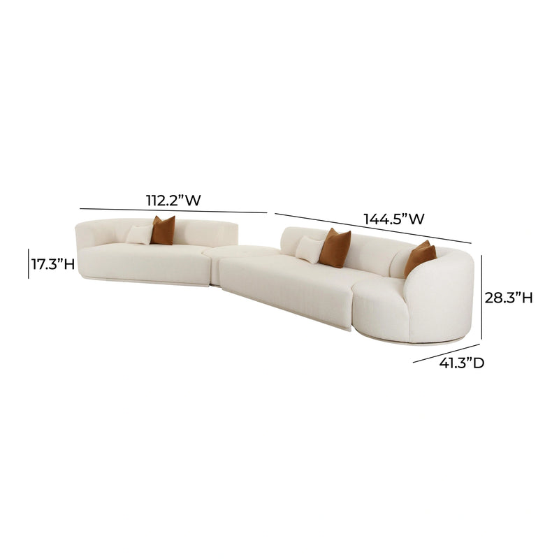 Fickle Cream Boucle Modular Sofa