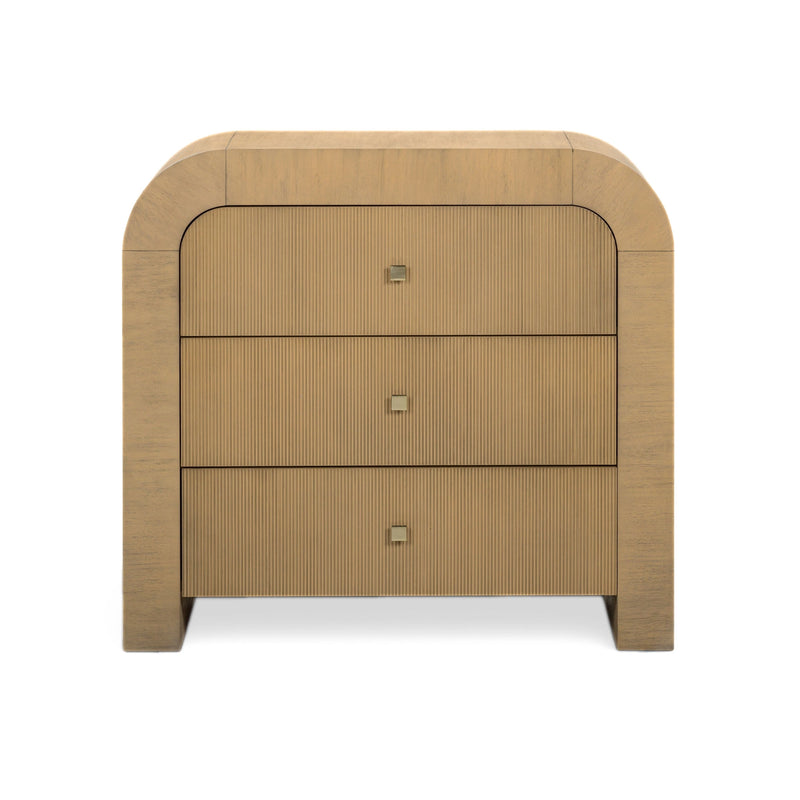 Hump 38" Arched 3-Drawer Bedside Chest