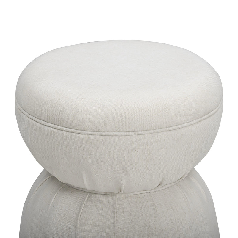 Tomlin Ruched Performance Fabric Game Ottoman