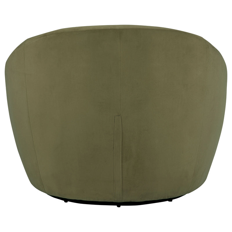 Sillón decorativo giratorio tapizado Myernick