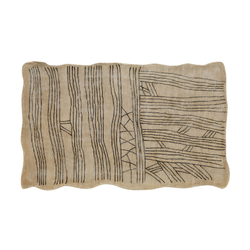 Daphne Natural Hand Tufted Wool Area Rug 5'X8'