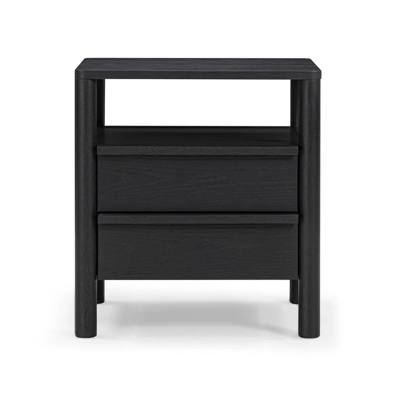 Tyra 22" Ash 2-Drawer Nightstand