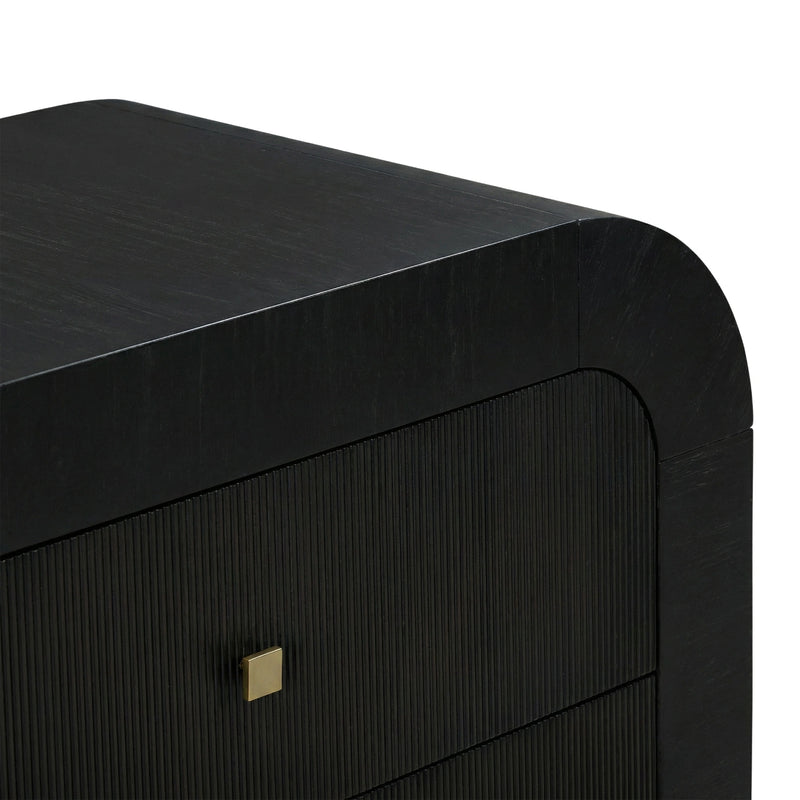 Hump 38" Arched 3-Drawer Bedside Chest