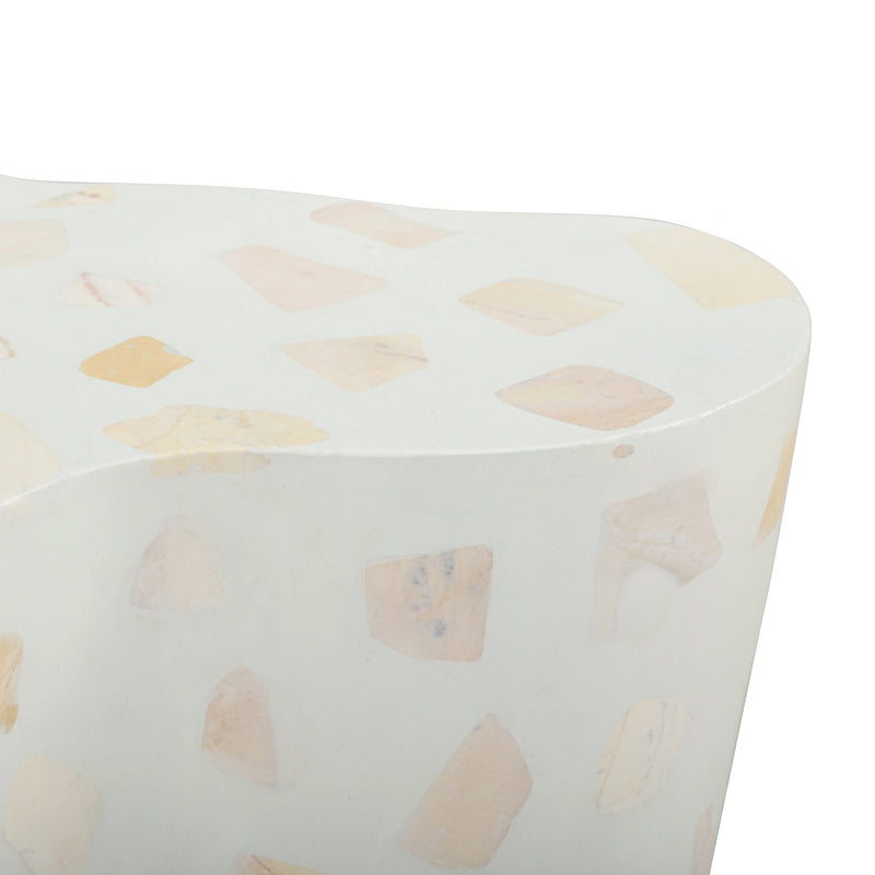 Slab Faux Terrazzo Indoor/Outdoor Side Table
