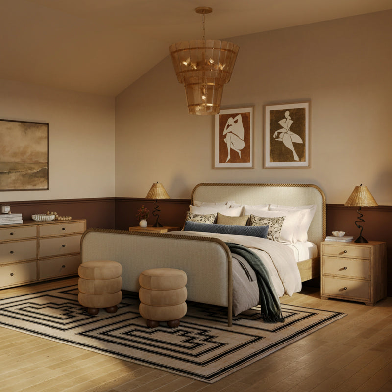 Hatia Basketweave Panel Bed