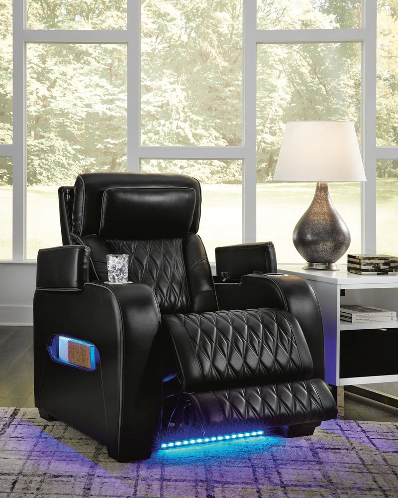 Sofá reclinable eléctrico Boyington, sofá de dos plazas y sillón reclinable