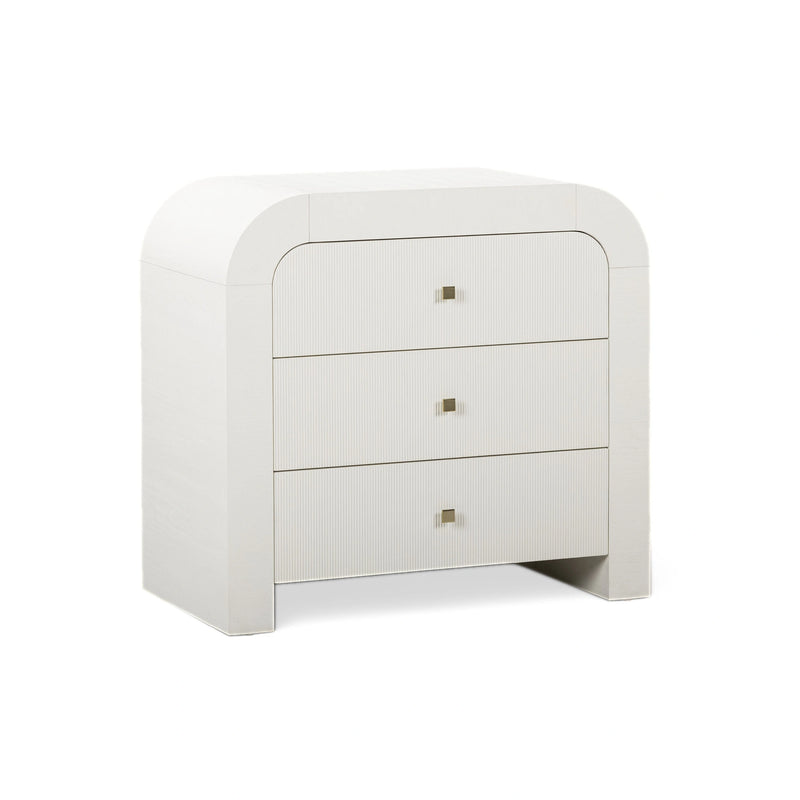 Hump 38" Arched 3-Drawer Bedside Chest