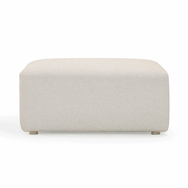 Hangover Cream Performance Fabric Outdoor Ottoman
