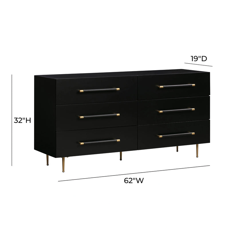 Trident 62" 6-Drawer Dresser