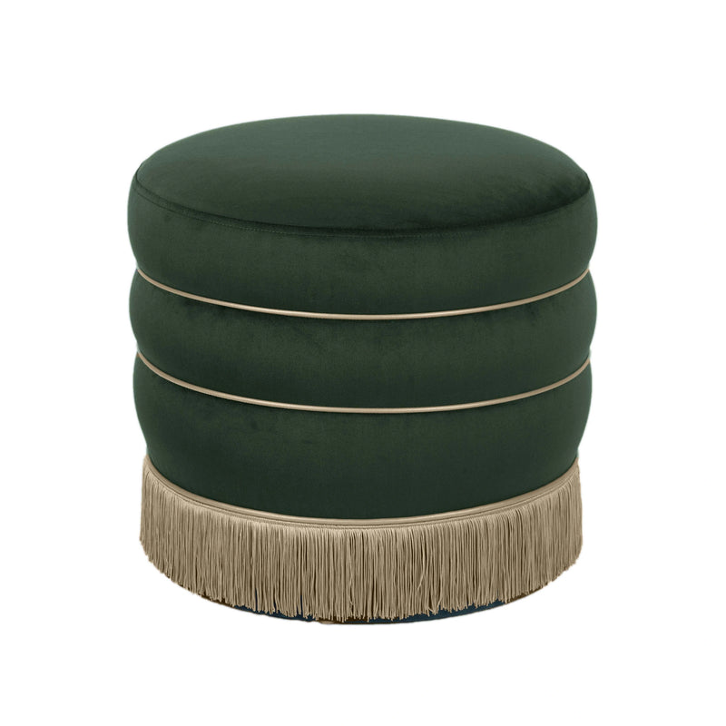 Lakka Performance Velvet Ottoman