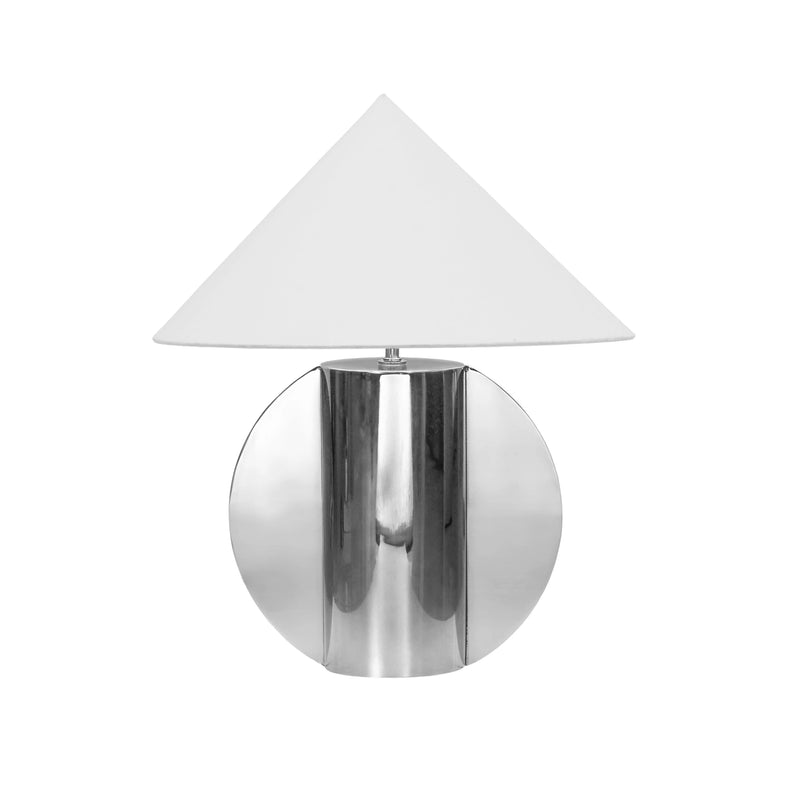 Geo Chrome Table Lamp