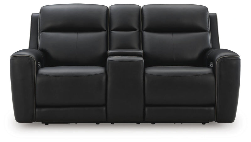 5Z-Comfort Power Reclining Loveseat with Console