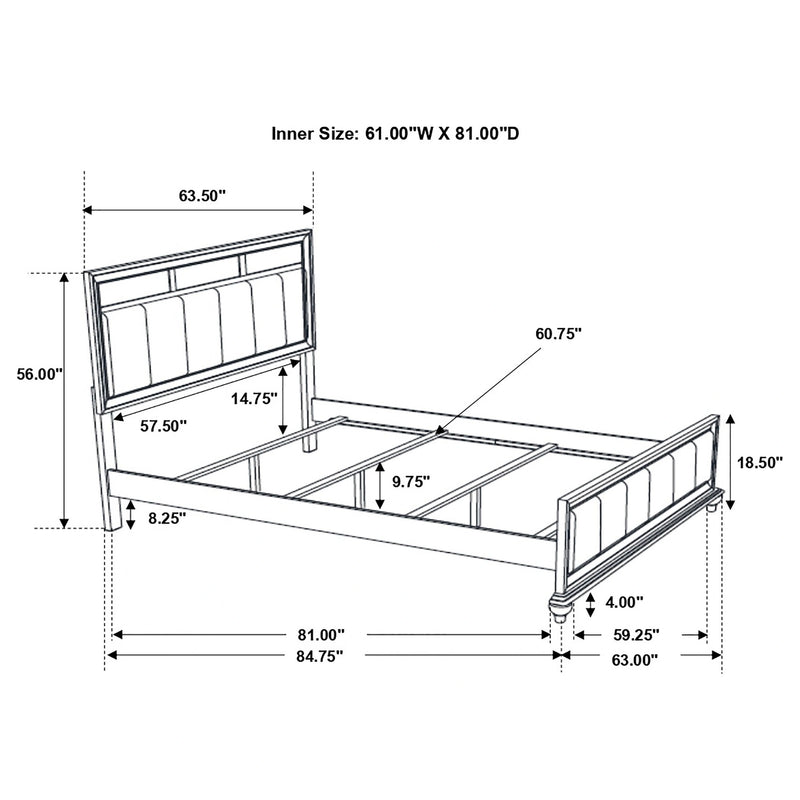Barzini Panel Bed
