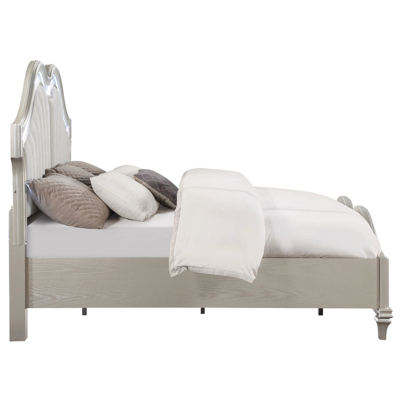 Evangeline Panel Bed with LED Lighting