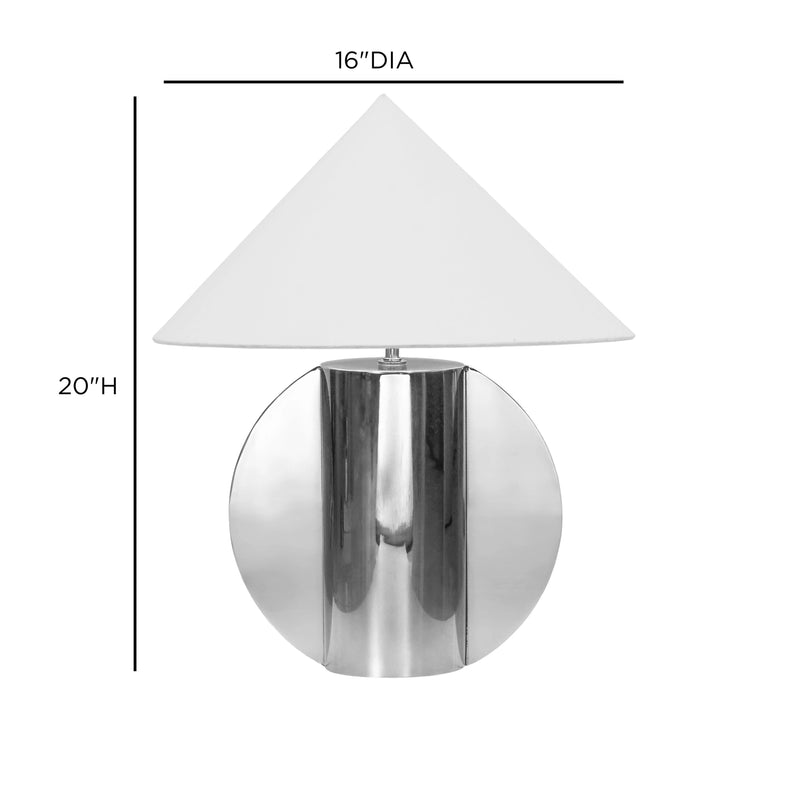 Geo Chrome Table Lamp