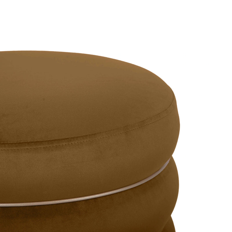Lakka Performance Velvet Ottoman